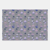 カップケーキ（バリエーション）包装紙シート ラッピングペーパーシート (正面2)