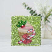 カップケーキ – パーティの招待状- SRF 招待状 (スタンド正面)