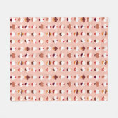 カップケーキ フリースブランケット (正面(横))