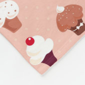 カップケーキ フリースブランケット (角)