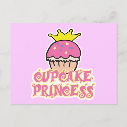 カップケーキ プリンセス ポストカード (正面)