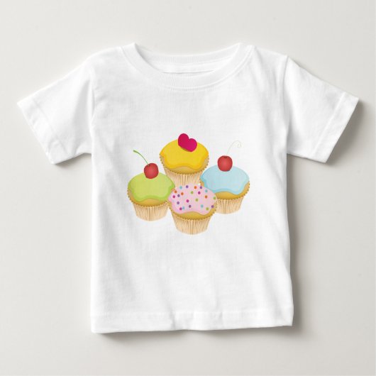 カップケーキ ベビーTシャツ (正面)