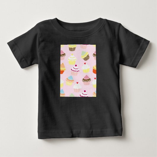 カップケーキ ベビーTシャツ (正面)