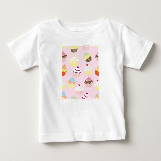 カップケーキ ベビーTシャツ (正面)