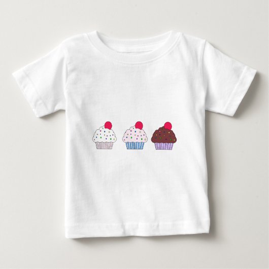カップケーキ ベビーTシャツ (正面)