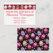 カップケーキ/ベーカリービジネス/エンクロージャカード エンクロージャーカード (正面/裏面)