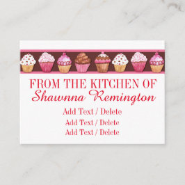 カップケーキ/ベーカリービジネス/エンクロージャカード エンクロージャーカード