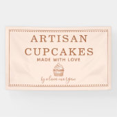 カップケーキ ベーカリー 調理器具 ビジネス バナー 横断幕 (横)
