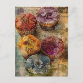カップケーキ ポストカード (正面)