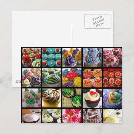 カップケーキ ポストカード (正面/裏面)