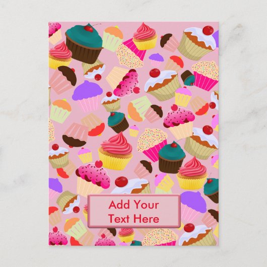 カップケーキ ポストカード (正面)