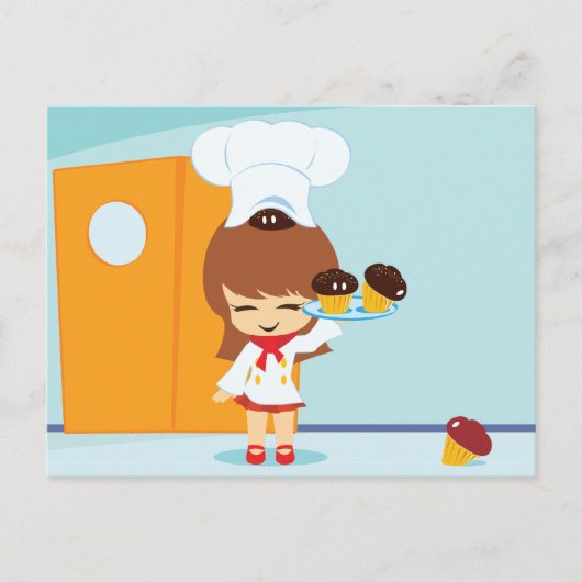 カップケーキ ポストカード (正面)