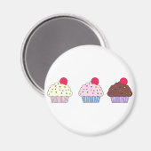カップケーキ マグネット (正面/裏面)