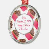 カップケーキ メタルオーナメント (左)