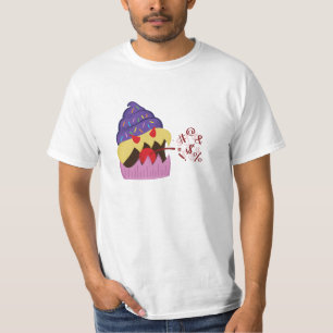 カップケーキ·モンスターマンズTシャツ Tシャツ