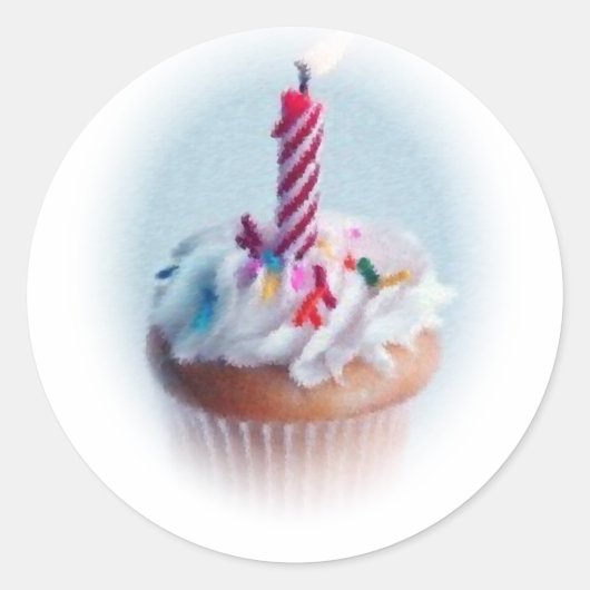 カップケーキ ラウンドシール (正面)