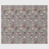 カップケーキ ラッピングペーパー (フラット)