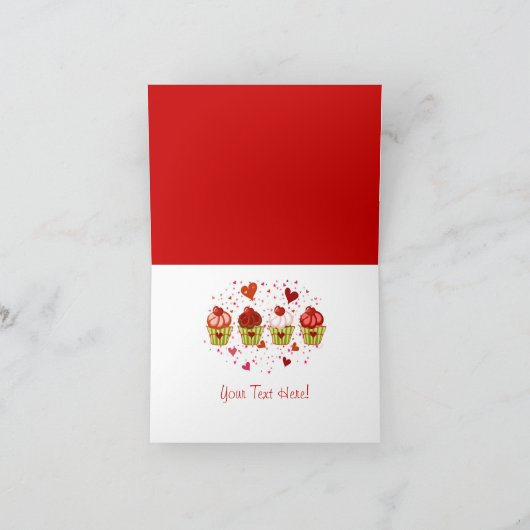 カップケーキ ラブ カード (内部)