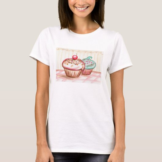 カップケーキ レディース T シャツ トップ (正面)