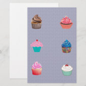カップケーキ 便箋 (正面/裏面)