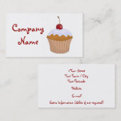 カップケーキ 名刺 (正面/裏面)