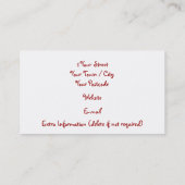 カップケーキ 名刺 (裏面)