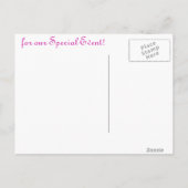 カップケーキ 案内ポストカード (裏面)