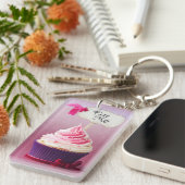 カップケーキ-私を食べて下さい キーホルダー (正面右)