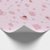 カップケーキ/紅茶 ラッピングペーパー (角)