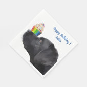 カップケーキ – Black Lab スタンダードランチョンナプキン (角)