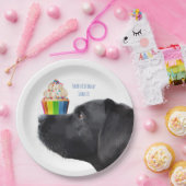 カップケーキ – Black Lab ペーパープレート (パーティー)