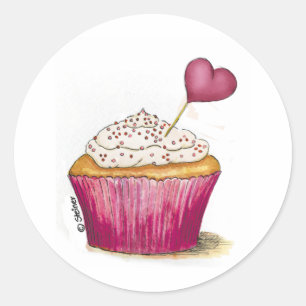 カップケーキ – Sweetest Day ラウンドシール