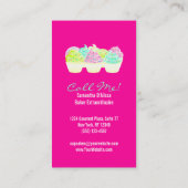 カップケーキNはカスタムな縦の名刺を振りかけます 名刺 (裏面)