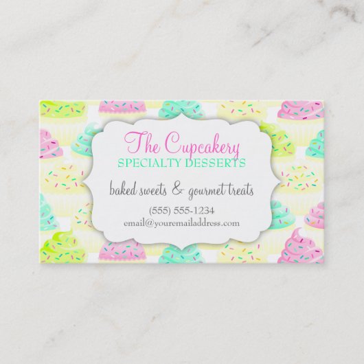 カップケーキNはクーポンの割引カードを振りかけます 割引カード (正面)