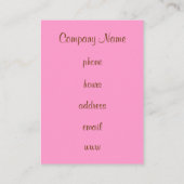 カップケージンジャーブレッド名刺 名刺 (裏面)