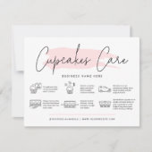 カップケ気にーキの指示ベーカリーガイドフェミニン サンキューカード (正面)