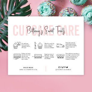 カップケ気にーキの説明書ガイドPink Eutique サンキューカード