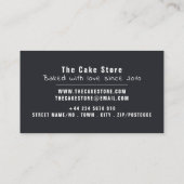 カップケ焼いたーキ、ケーキメーカー、ケーキストア 名刺 (裏面)