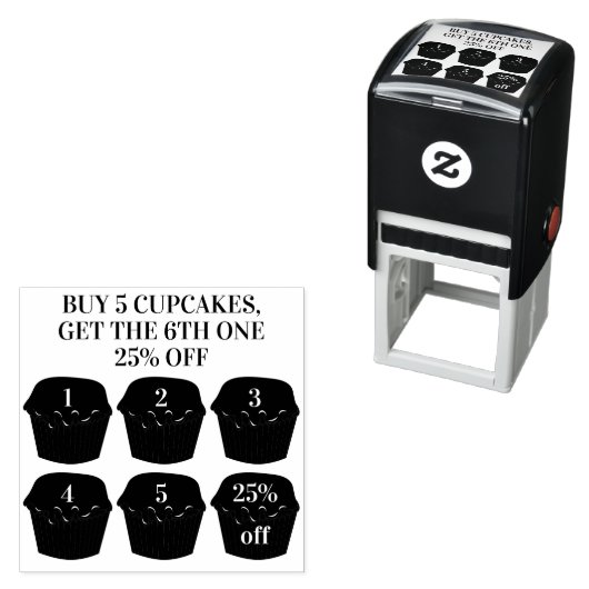 カップケ買ーキファイブゲットワンパンチベーカリーロイヤリティ セルフインキングスタンプ (インサイチュ)