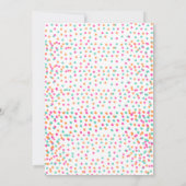 カップケ飾ーキの誕生日、子供のベーキングbash 招待状 (裏面)