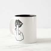 カップコーヒー ツートーンマグカップ (正面左)