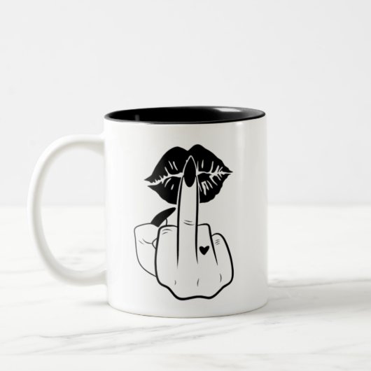 カップコーヒー ツートーンマグカップ (左)