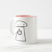 カップコーヒー ツートーンマグカップ (正面左)