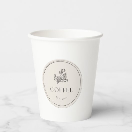 カップコーヒー 紙コップ (正面)