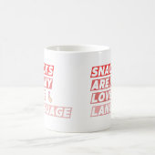 カップスナックは私の大好きな言葉 コーヒーマグカップ (中央)