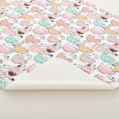 カップパターンデザイン01wの猫 シェルパブランケット (3/4)