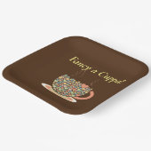 カップパファンシーー？お茶だ。 ペーパープレート (傾斜あり)