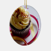 カップパーソナライズされたケーキ セラミックオーナメント (右)