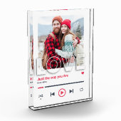 カップパーソナライズされたルソンググラスアートカバーギフト フォトブロック (左)