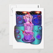 カップファンシーケーキ1 ポストカード (正面/裏面)